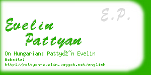 evelin pattyan business card